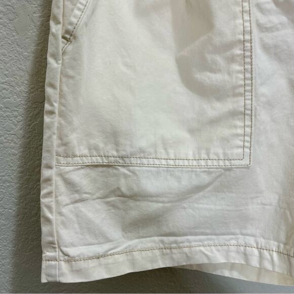 Pistola x Revolve Arita Paperbag White High Rise Cuffed Shorts Size 27 - Picture 4 of 13